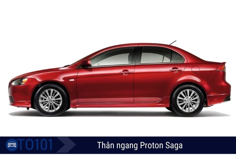 Xe Proton Saga thân ngang