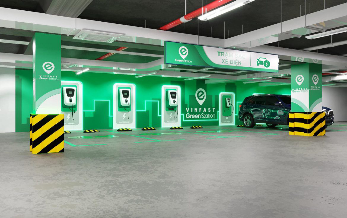 Các trạm sạc và cổng sạc xe điện thương hiệu Việt Nam - VinFast