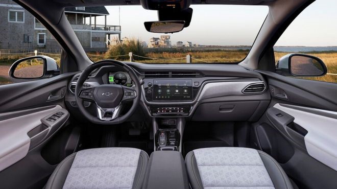 Không gian nội thất của mẫu xe đô thị Chevrolet Bolt EV 2022