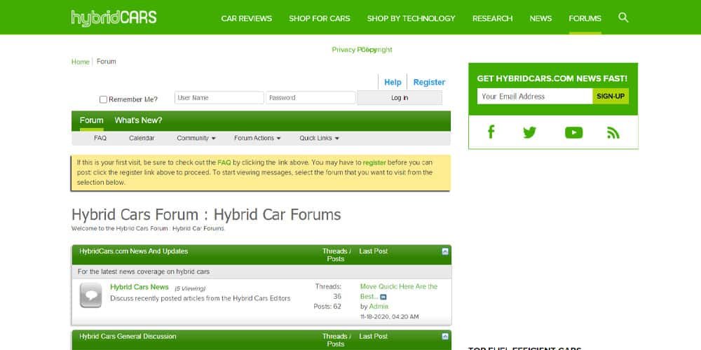 Hybrid Cars Forums